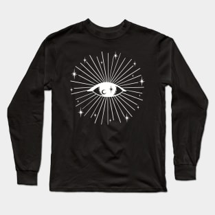 Magic Evil Eye (white version) Long Sleeve T-Shirt